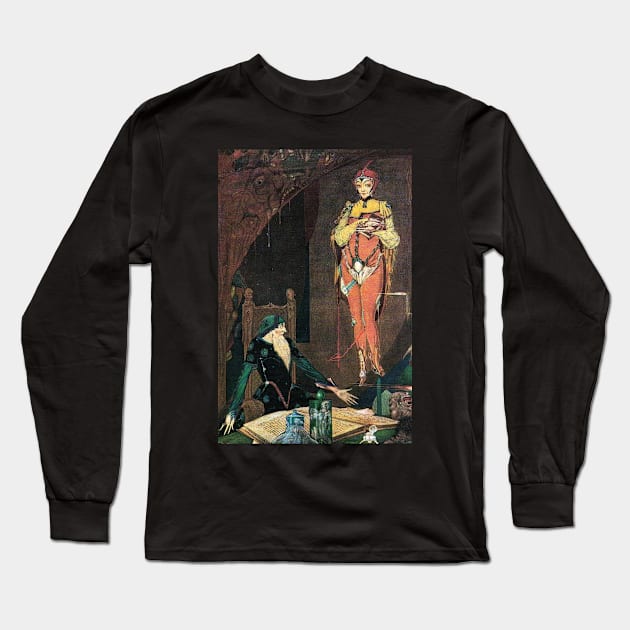 Faust's Study - Harry Clarke, Faust Long Sleeve T-Shirt by forgottenbeauty